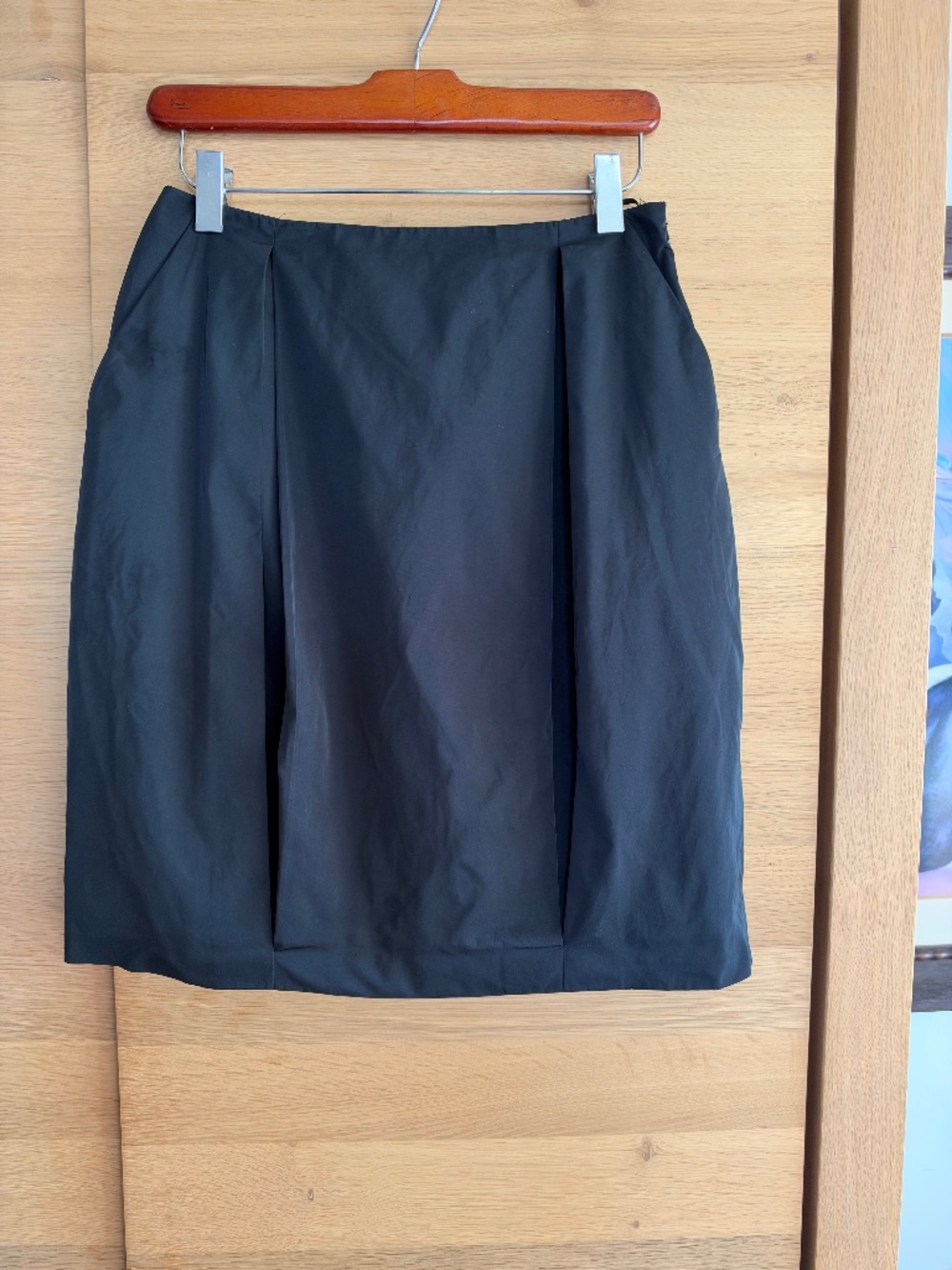 STELLA MCCARTNEY Black Satin Mini Skirt